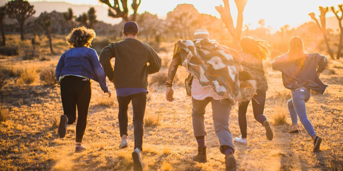 Community walking together